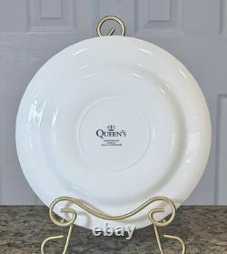 Churchill Queen's Tonquin Blue England Set Of (6) 10 Dinner Plates Unused EC