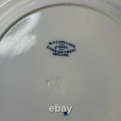 Circa 1904 Copeland Spode Flow Blue 9 1/4 Bunny Rabbit Plate Transferware