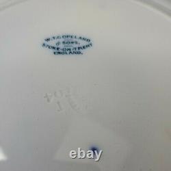 Circa 1904 Copeland Spode Flow Blue 9 1/4 Bunny Rabbit Plate Transferware