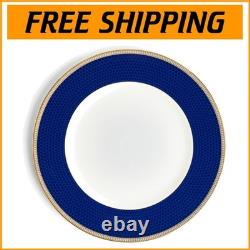 Classic 10.75 Blue Hibiscus Dinner Plate Timeless Bone China Elegance