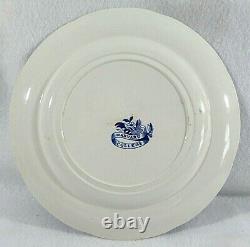Clews Staffordshire Flow Blue Harvard College Collector Plate