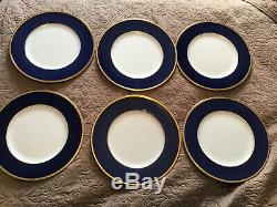 Coalport Bone China Athlone-Blue 10.75 Dinner Plate Set of 6