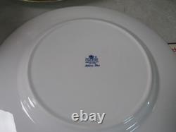 Coalport Bone China Dinner Plates (7) Athlone Blue 10.5 Made in England