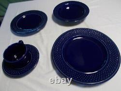 Colbalt Blue Dish Set Stoneware made in Japan 20 pc