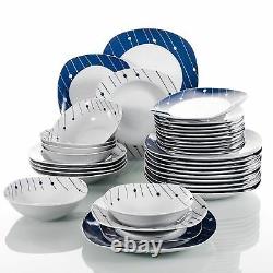 Complete 24PCs Dinner Set Crockery Dinnerware Plates Bowls Services for 6 People
