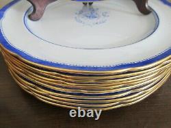 Copeland Spode England By Tiffany & Co Newburyport Set Of 10 Dinner Plate Blue