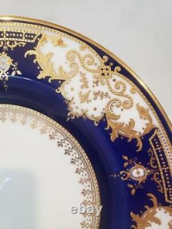 Copeland Spode English Cobalt Blue & Gold Gilt 10 1/2 Dinner Plate