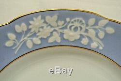 Copeland Spode Maritime Rose 12 Dinner Plates R4118 England 10 3/4 China Blue