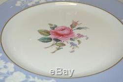 Copeland Spode Maritime Rose 12 Dinner Plates R4118 England 10 3/4 China Blue