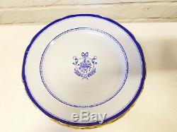 Copeland Spode Set of 9 Dinner Plates 10 1/4 with Newbury Blue Pattern