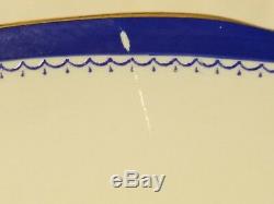 Copeland Spode Set of 9 Dinner Plates 10 1/4 with Newbury Blue Pattern