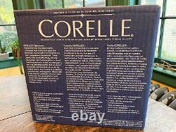 Corelle GARDEN LACE New Sealed Box Turquoise Blue 16-pc Set Plates Cups Bowls