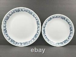 Corelle Old Town Blue (12) Dinner Plates (12) Salad Plates Set Onion Border Lot