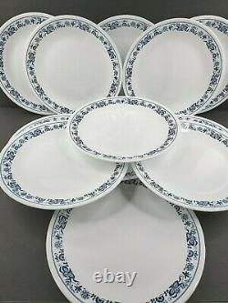 Corelle Old Town Blue (12) Dinner Plates (12) Salad Plates Set Onion Border Lot