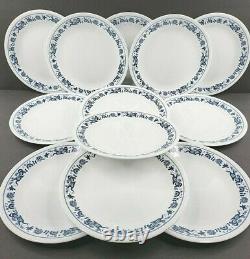 Corelle Old Town Blue (12) Dinner Plates (12) Salad Plates Set Onion Border Lot