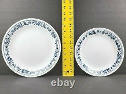 Corelle Old Town Blue (12) Dinner Plates (12) Salad Plates Set Onion Border Lot