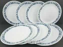 Corelle Old Town Blue Onion (8) Dinner Plates (8) Cereal Bowls Corning Dish Set