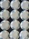 Corelle by Corning Blue Velvet White Swirl Dinner Plates 10.25 Set Of 12 USA
