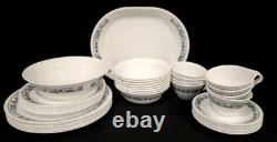 Corning Corelle Old Town Blue Onion Dinner Set 41 Pieces Plates Bowls Serving