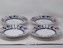 DERUTA OF ITALY Orvieto Blue Rooster Dinner Plates