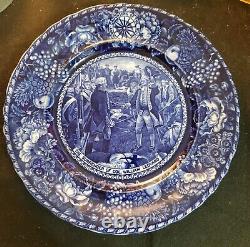 Daughters Of The American Revolution Stafforshire Blue plate 1908 Ledyard Rare