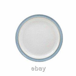 Denby Elements 4 Piece Dinner Plate Set, Blue