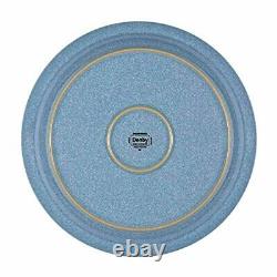 Denby Elements 4 Piece Dinner Plate Set, Blue