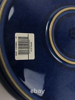 Denby Imperial Blue Coupe Dinner Plate Made in England 10 Inch Set of 4 New