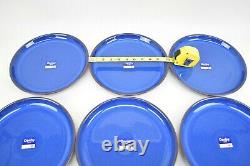 Denby Imperial Blue Med 10 in Dinner Plates Freeze Microwave Oven Dishwasher x6