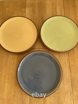 Denby Juice Set 6 Each Of Dinner, Salad & Side Plates & Teapot, Milk &Sugar