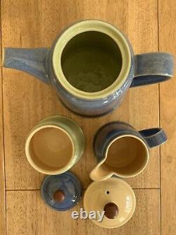 Denby Juice Set 6 Each Of Dinner, Salad & Side Plates & Teapot, Milk &Sugar