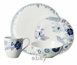 Denby Monsoon Fleur 16 Piece Dinner Tableware Set-RRP £200-Great Gift Idea