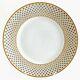 Diamante Richard Ginori (10 3/8) Dinner Plate Blue & Gold Diamond Geometric