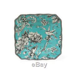 Dinnerware 16 Piece Square Kitchen Service Dining Ware Plate Dishes Set Turquois