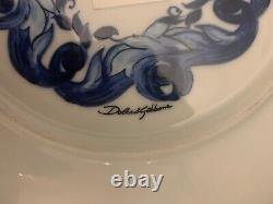 Dolce & Gabbana Blue Mediterraneo 6 1/2 Bread Plate Handcrafted In Italy New