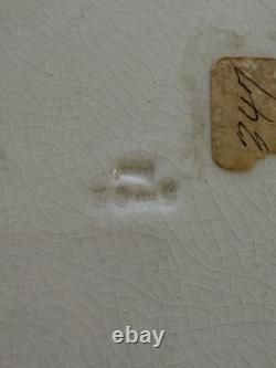 Doulton Burslem Flow Blue Christmas Turkey Dinner Plate Mistletoe Holly 10.25