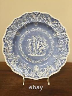 EKB Elkin, Knight & Bridgwood ETRUSCAN Transferware Dinner Plate c. 1830 (B)