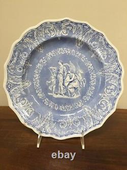 EKB Elkin, Knight & Bridgwood ETRUSCAN Transferware Dinner Plate c. 1830 (D)