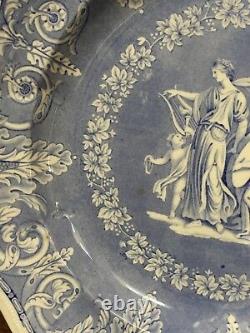 EKB Elkin, Knight & Bridgwood ETRUSCAN Transferware Dinner Plate c. 1830 (D)