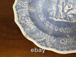 EKB Elkin, Knight & Bridgwood ETRUSCAN Transferware Dinner Plate c. 1830 (D)