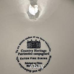 Eaton Fine Dining Country Heritage Blue 10.5 Dinner Plates Set of 10 New