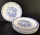 Echt Tuppack Tiefenfurt China Blau Dinner Plates 9 1/4 C. 1930 German Porcelain