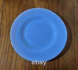 Effetre Murano Italy Plates Translucent Blue Glass Lot of 4 10 Dinner RARE GUC