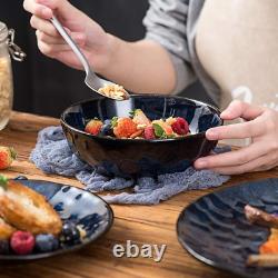 Elegant 24-Piece Ceramic Dinnerware Set for 6 Dishwasher & Microwave Safe