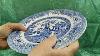 English Ironstone Tableware Blue And White China Willow Dinner Plate
