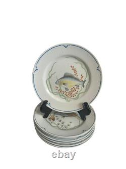 FITZ & FLOYD LA MER 10 Dinner Set of 8 Plates