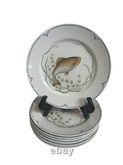 FITZ & FLOYD LA MER 10 Dinner Set of 8 Plates