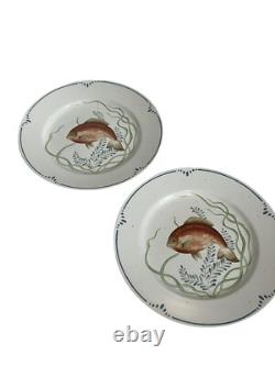 FITZ & FLOYD LA MER 10 Dinner Set of 8 Plates