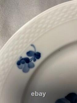 FOUR (4) 1950s Royal Copenhagen Blue Flowers Braided Dinner Plates 10 1/8th