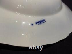 FOUR (4) FLOW BLUE TRANSFERWARE 10 1/2 DINNER PLATES China DISHES VINTAGE